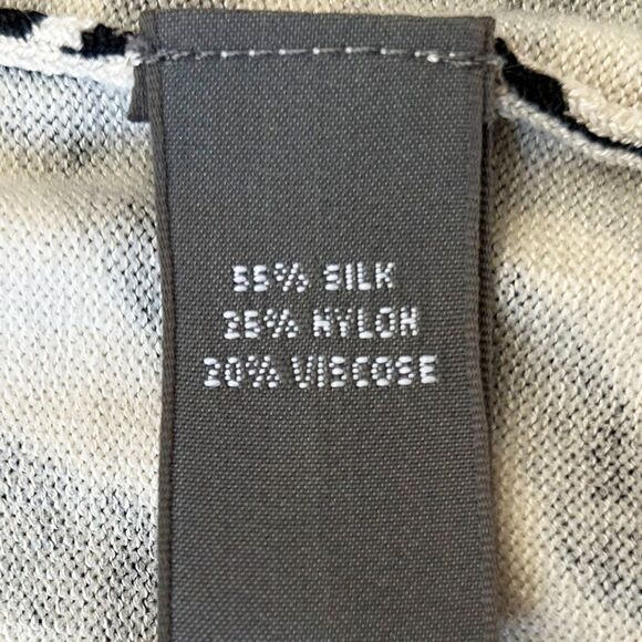 Josephine Chaus Silk Blend Leopard Print Cardigan Sweater - Women's M - Picture 7 of 11